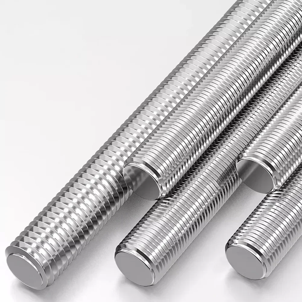 304 Stainless Steel Fully Threaded Rods Bar DIN976 Studs Screw Rod Wire M6 M8  Screw Rod Length 16mm 20mm 50mm 60mm 100mm 500mm