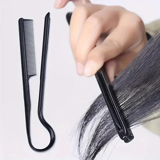 Grzebień fryzjerski V-Comb Messy Hair Finishing Straightening Splint Grzebień - Narzędzie do stylizacji włosów Klips specjalny do peruk do włosów