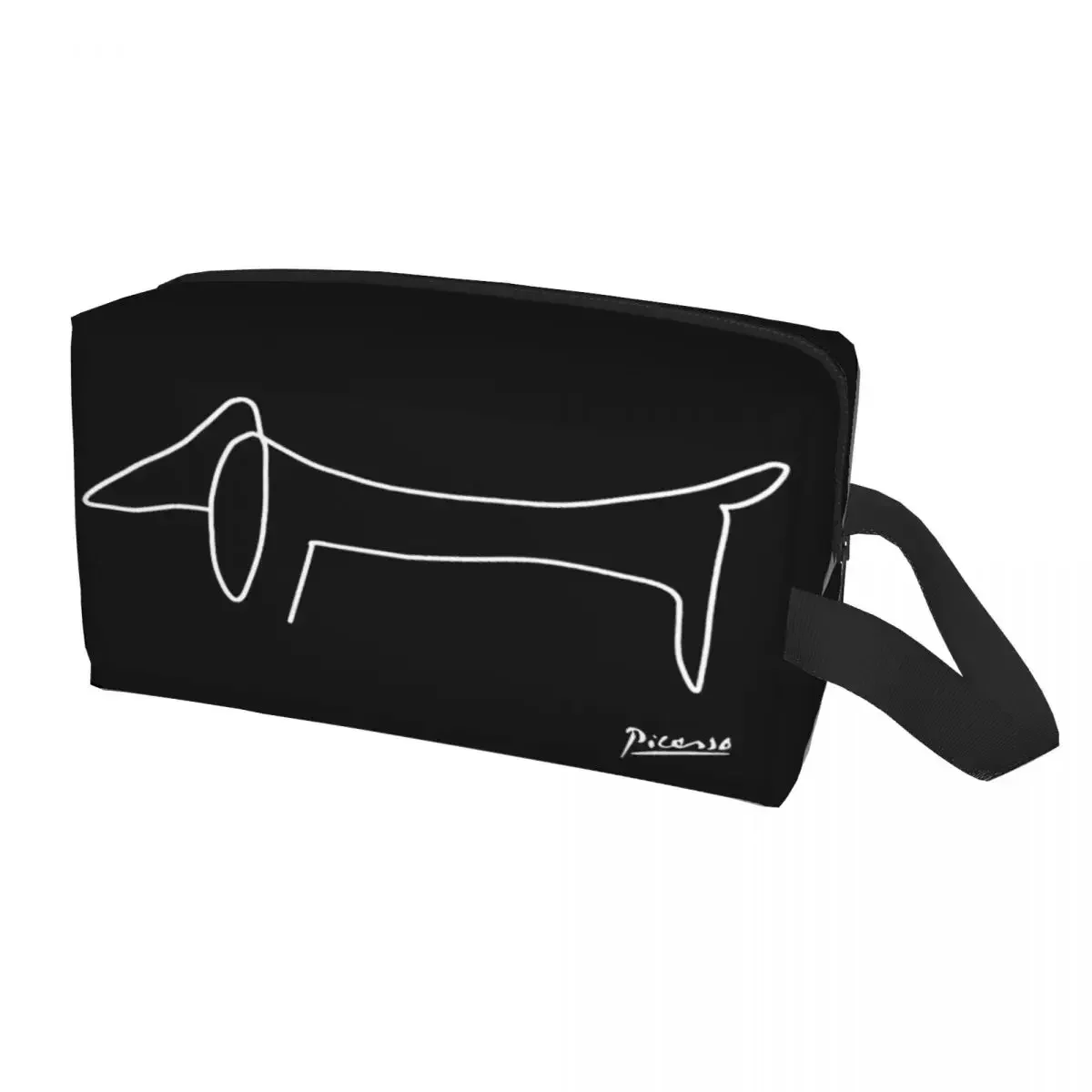 

Pablo Picasso Dog Dachshund Makeup Bag Women Travel Cosmetic Organizer Fashion Storage Toiletry Bags