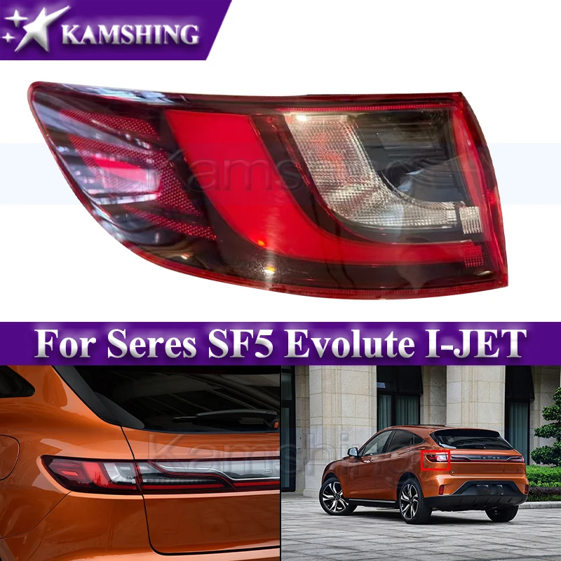 

Kamshing Rear Bumper Taillight For Seres SF5 Evolute I-JET 2018-2021 Outer Taillamp Tail Light Rear Brake Light Reversing Lamp