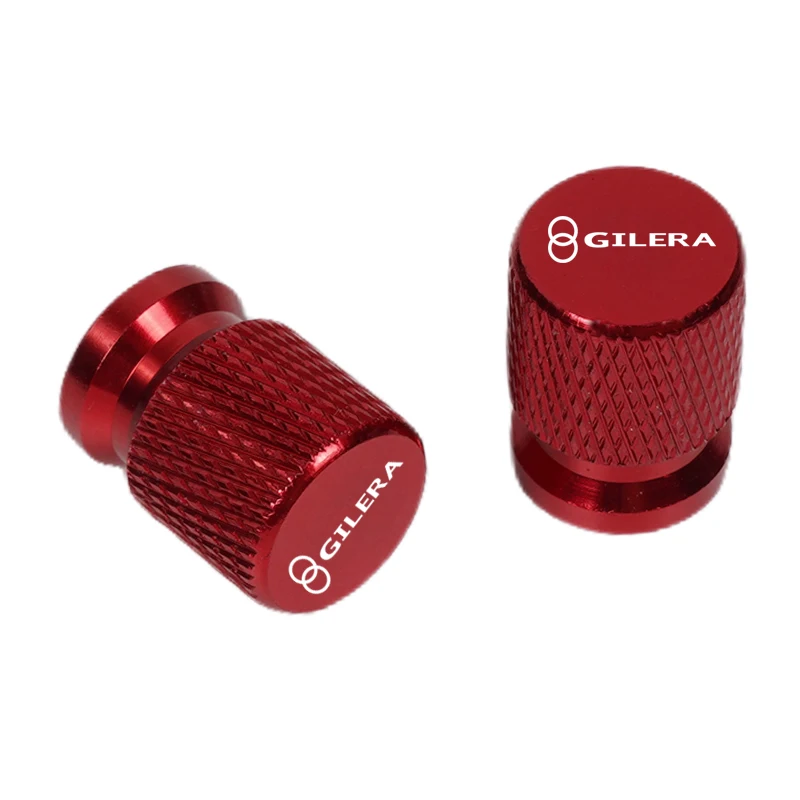 2 قطعة اكسسوارات الدراجات النارية ل Gilera GP800 Fuoco Nexus 500 عداء 50 125 200 صمام الإطارات المعدنية منفذ الهواء الجذعية غطاء قبعات