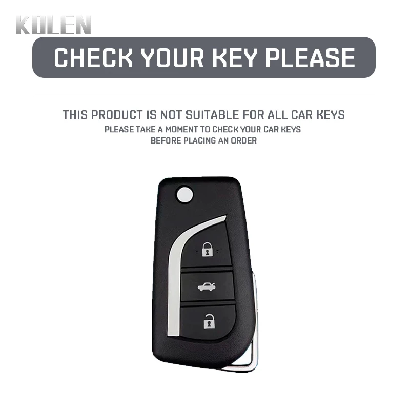 Fashion TPU Car Flip Key Case Cover Fob For Toyota Auris Corolla Avensis Verso Yaris Aygo Scion TC IM Camry RAV4 Forturner Hilux