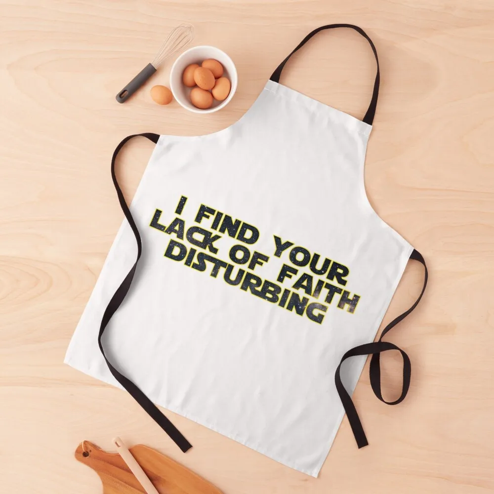 

I find your lack of faith disturbing Apron For Men Hairdresser Apron