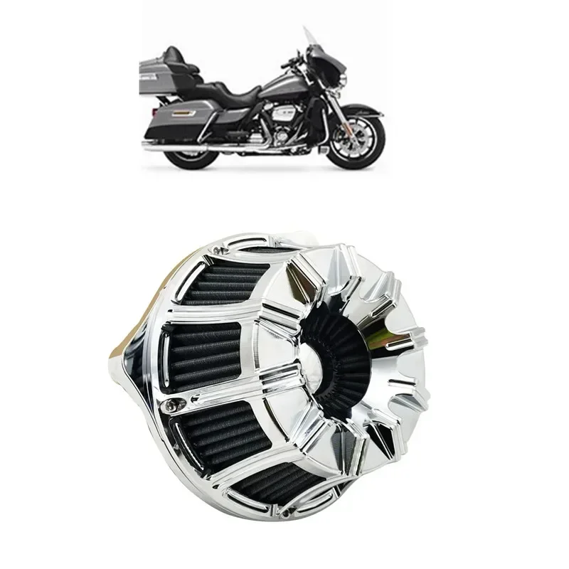 

CNC Crafts Intake Air Cleaner Filter 10 Inverted For Harley Touring 2017 - up Road King 2017 - up Softail 2018 - up M8 Milwaukee
