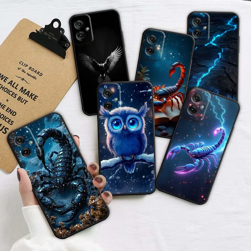 

Animal Pig Scorpion Dragon Art Phone Case For Motorola G85 Edge 50 G24 G35 G14 G04 40 G72 G34 G31 G Stylus G54 G13 G32 5G Black