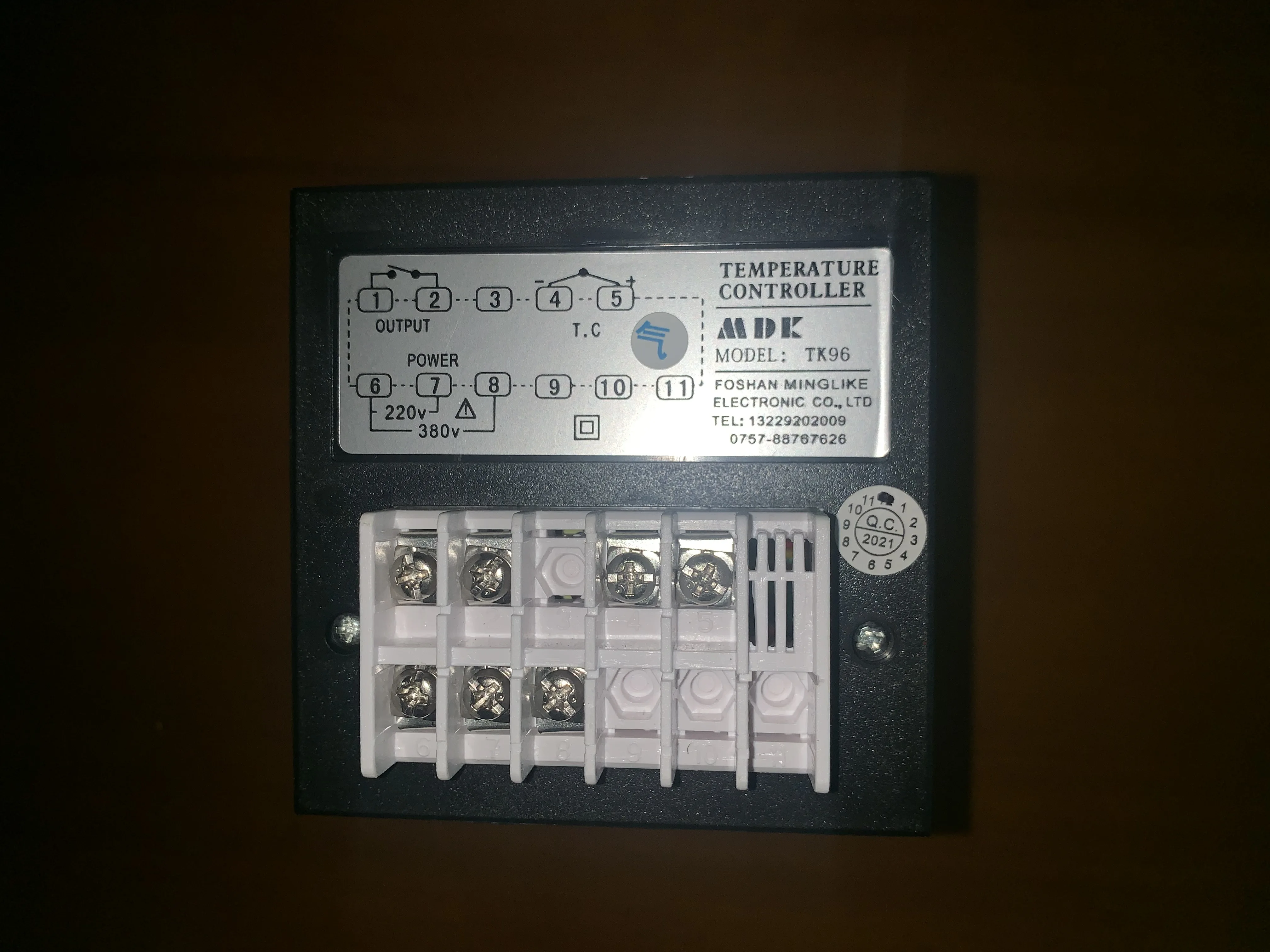 Imagem -02 - Mdk Marca Tk96 Termostato Controlador de Temperatura Mesa Controle 220v Acessórios do Forno Universal Tk96 Tk-96