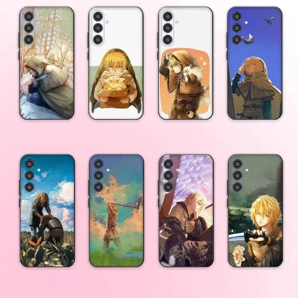 

V-Vinland S-Sagas Manga phone Case For Samsung Galaxy A73,A72,A71,A70,A53,A52,A51,Others Soft Black Shell