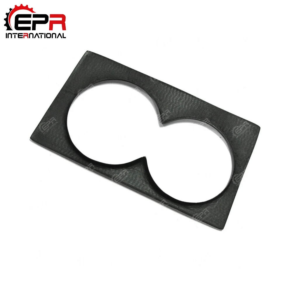 Car-styling For Nissan R35 GTR LHD Carbon Fiber Cup Holder Cover Glossy Finish GT-R Inner Drift Racing Trim Interior Accessories view 4