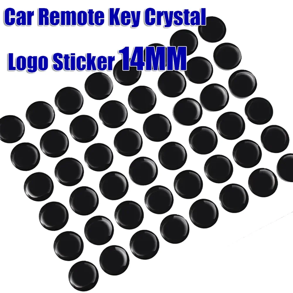 14MM Car Remote Key Crystal Logo Sticker Epoxy for Most CN/EU/US Car Models for Kia/BM-W/Toy-ot/Fo-rd Auto Emblem Accessories