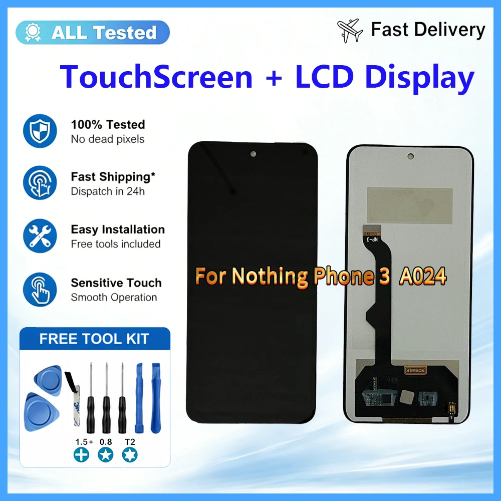 TFT ForNothing Phone 3  A024 LCD Display + Touch Screen Digitizer Nothing Phone 3  A024 Display LCD