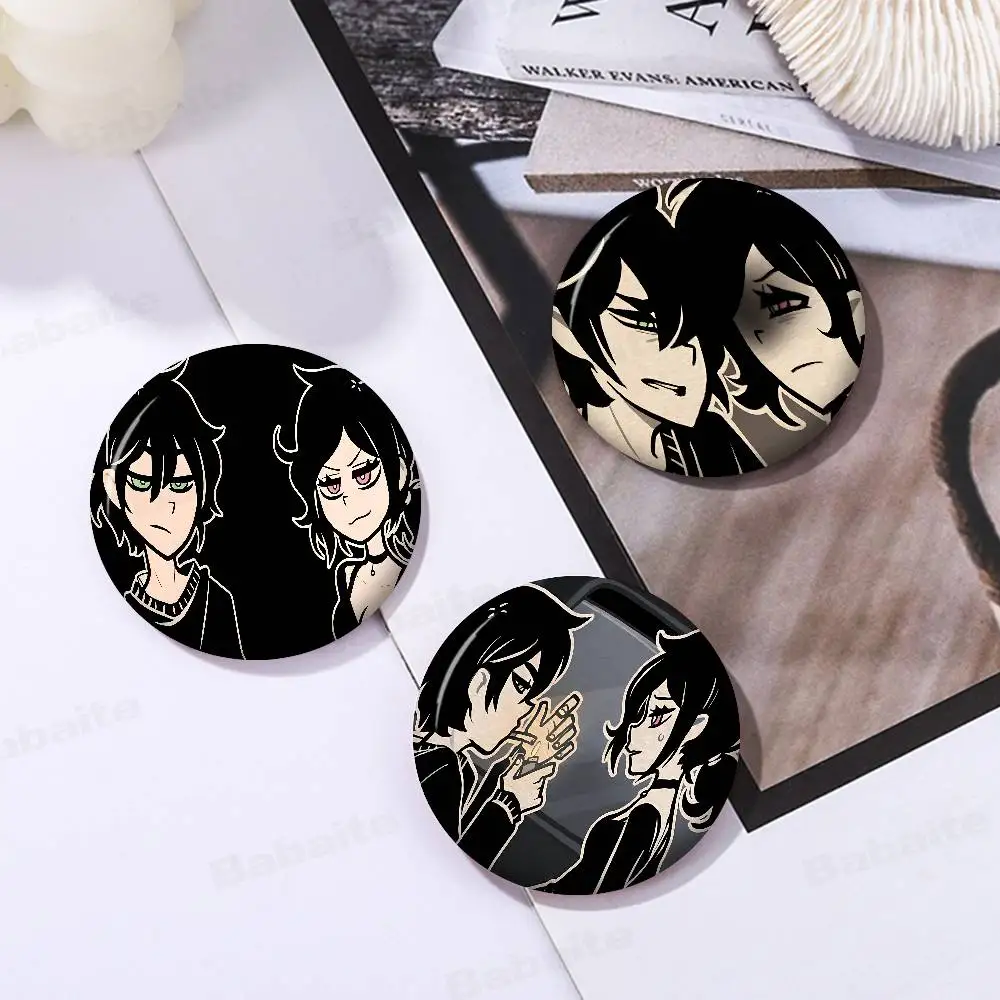 The Coffin Of Andy And Leyley Button Pins Slogan Creative Brooches Backpack Clothes Decoration Fashion Cartoon Jewelry Gifts