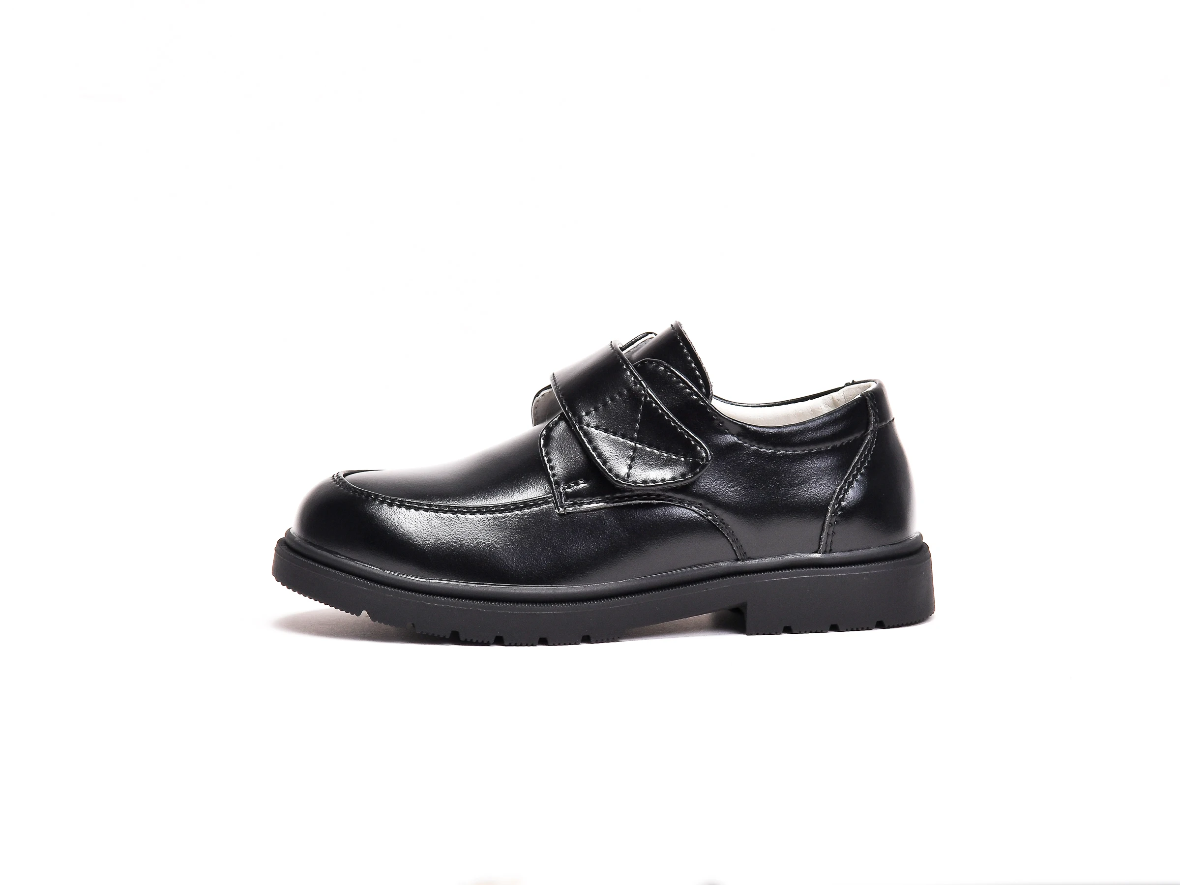 أحذية جلدية سوداء للأطفال من سن 3 إلى 15 سنة ، نعل ناعم مقاوم للانزلاق جيد التهوية ، مثالي للمدرسة ، في الهواء الطلق يوميًا ، حفلات الزفاف #3