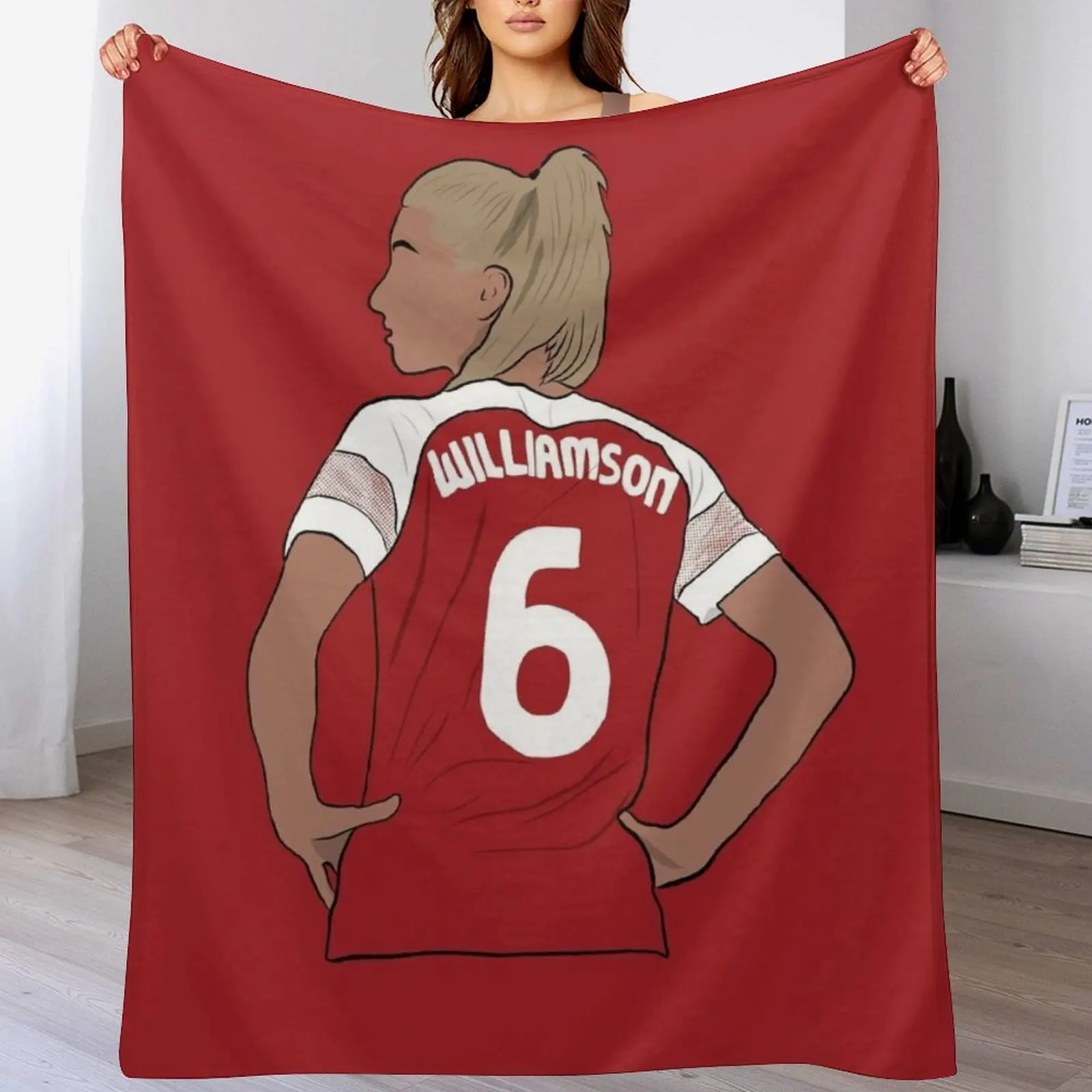 Leah Williamson Arsenal Ladies and England Throw Blanket Luxury Brand heavy to sleep halloween Blankets