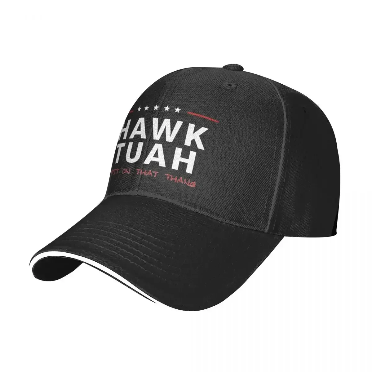 New Hawk Tuah Spit On That Thang Baseball Cap Casual Funny Meme Sandwich Hats Men Women Adjustable Dad Hat Travel Gift