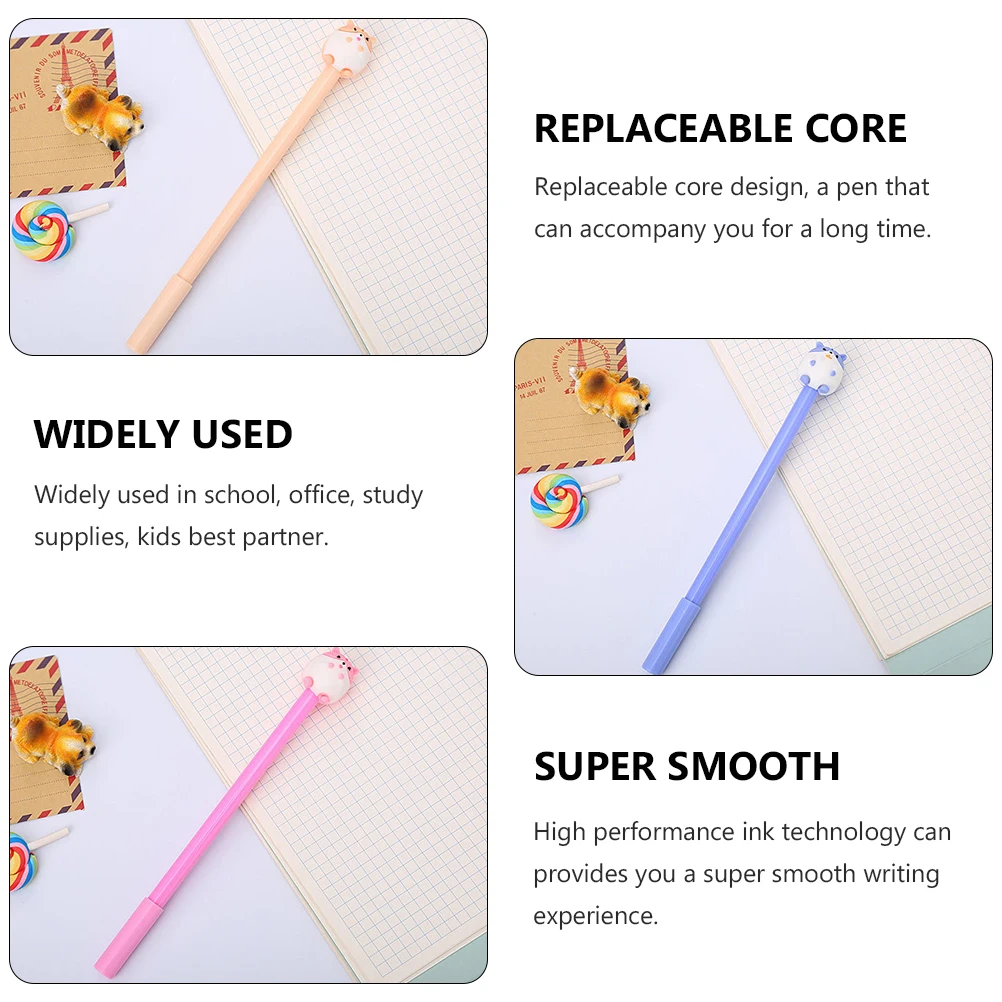 

12 Pcs Creative Neutral Pen Animal Writing Cute Cartoon Kawaii Pens Ballpoint Gel