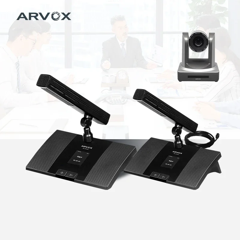 Digital Conference System Table Delegate Microphone Single Built-in Speaker Microphone Amplifier Camera Tracking Equipment