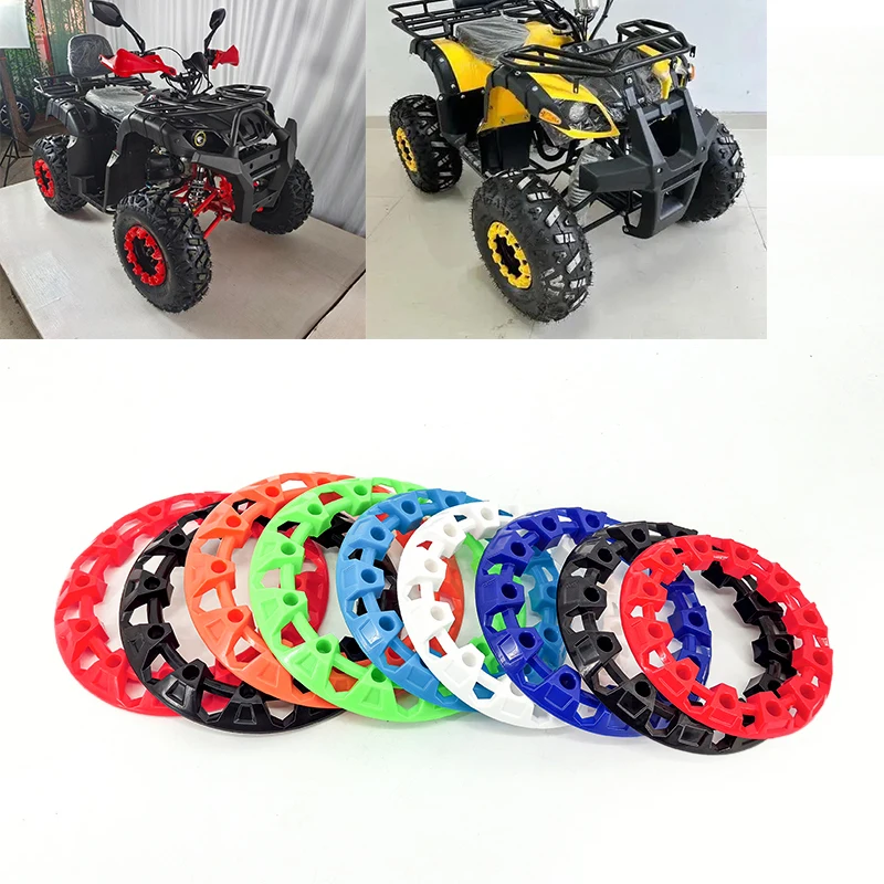 Terrain wheel Plastic Cover fit to 8 inch wheels 1pcs 8-inch ATV Wheel Trim Hub Protection Decor Rim Cap Universal Vehicle All