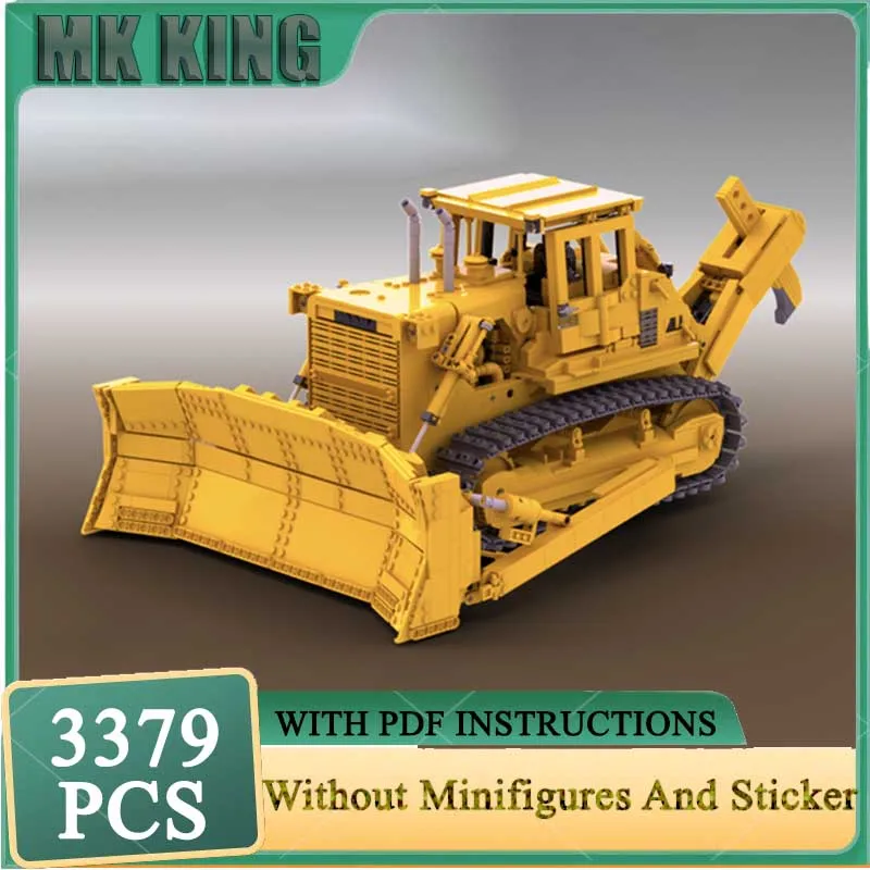 

Модель инженерного автомобиля Moc Building Block HD-41 Модель бульдозера Технология Кирпич DIY Сборка Модульная игрушка для сбора грузовика