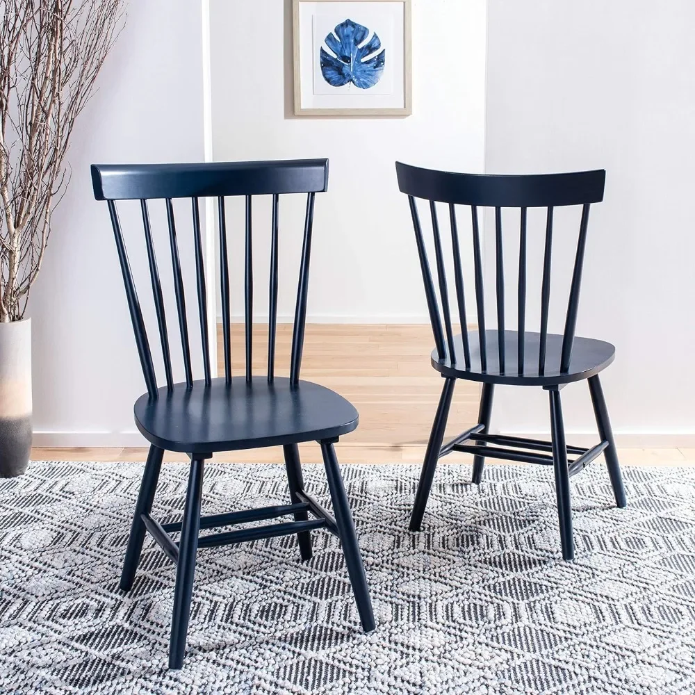 

Home Parker Navy Blue Spindle Dining Chair, Set of 2