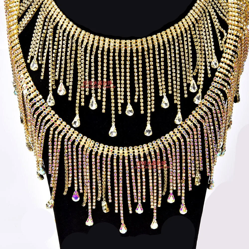 تخصيص 7.5 سنتيمتر واسعة الأذن مخلب كامل النحاس شرابة سلسلة DIY بها بنفسك الرقص الشرقي الخصر سلسلة الملابس الأحذية سلسلة متعددة الاستخدامات #2