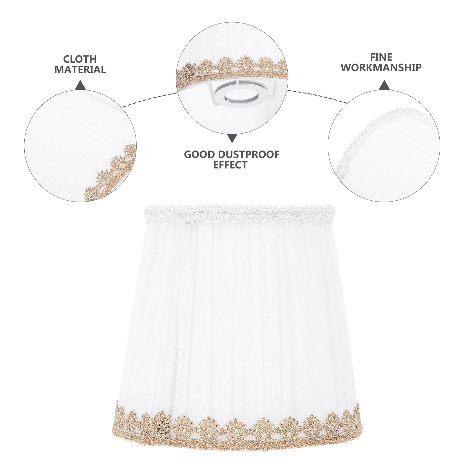 Fabric Lampshade Home Decoration Hanging Floor Room Protector Accessory Decorative