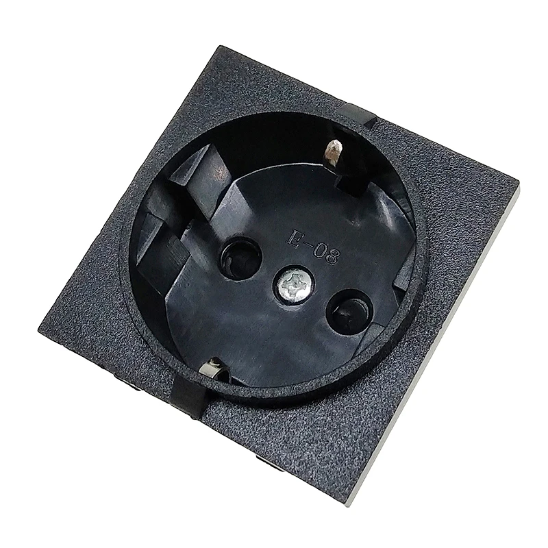 Schuko Type F Standard Surface Panel Mount Power Socket Receptacle AC100~250V 16A