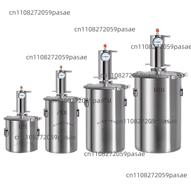 12/20L Household Small Wine Steamer - Brandy Maker, Roasting Wine Distiller & Pure Dew Machine