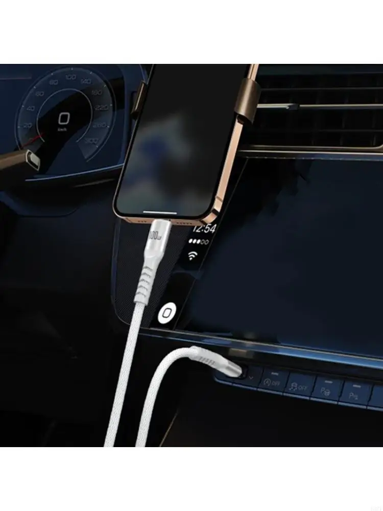 6.56/9.84ft USB C to USB C Cable Straight Head Type C Cord 100W Fast Charging Wire Line for Tablets Phones 83CF