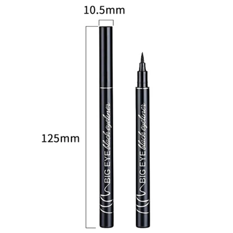 Wodoodporny matowy płynny Eyeliner czarny cienkopis brązowy długotrwały szybkoschnący gładki łatwe do pokolorowania Eyeliner Pen Makeup Cosmetics