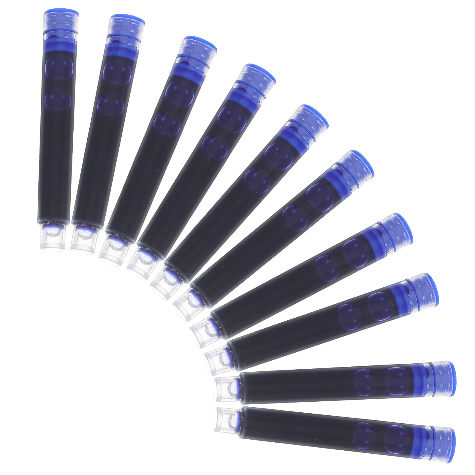 مجموعة واحدة من خراطيش حبر قلم حبر قابلة لإعادة الملء سريعة الجفاف عبوات حبر أسود للكتابة السلسة مثالية لممارسة الطلاب