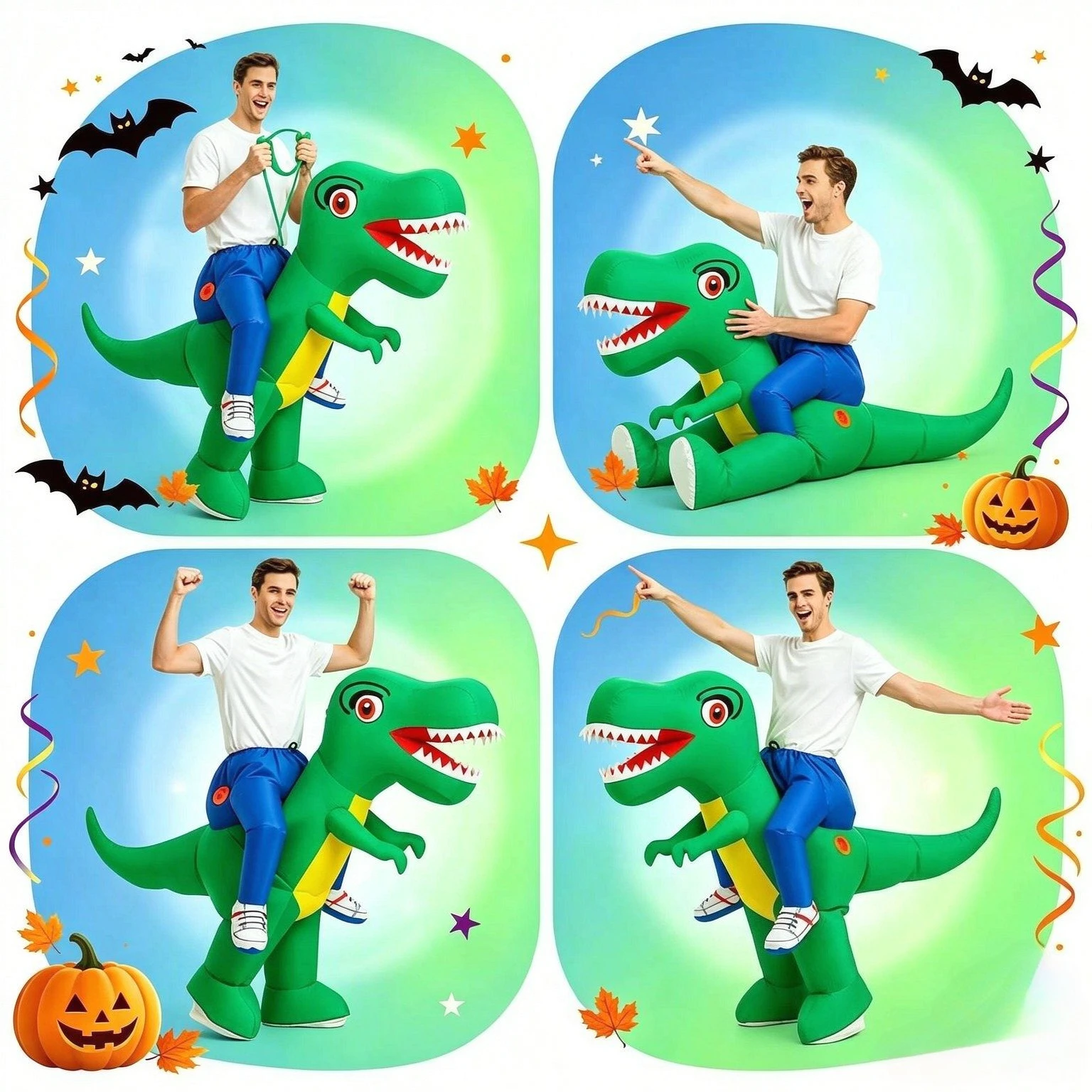 1 Piece Adult Inflatable Dinos - огляд і ціна Inflatable Dinosaur Costume Adult