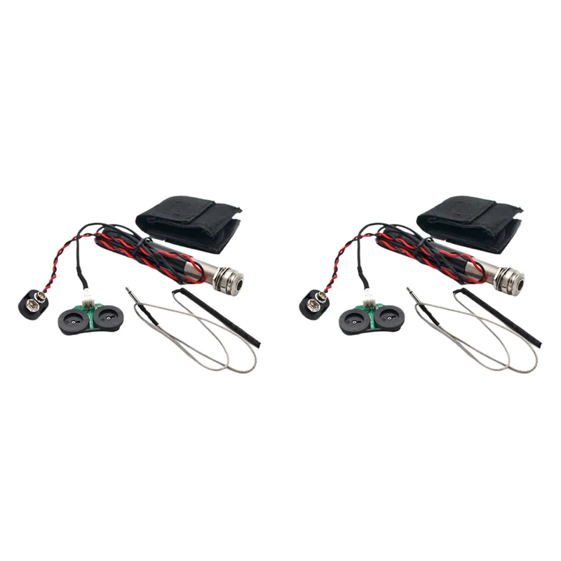 

FSTE-2X Active Endpin Jack предусилитель пьезозвукосниматель комплект регулятор громкости и тона для деталей акустической классической гитары