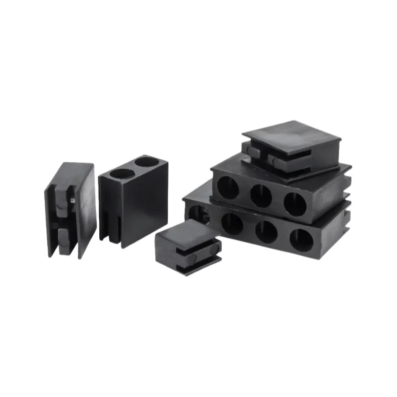 1/2/3/4 Holes Black Nylon Plastic LED Lamp Holder Light Emitting Diode Nylon Lamp Side Hole Seat