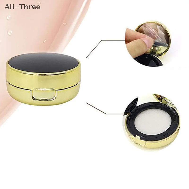 Mini Empty Air Cushion Puff Box Portable Cosmetic Makeup Case Container With Powder Sponge Mirror For Bb Cream Foundation Diy