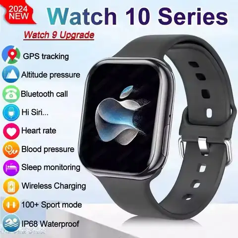 2025 New For Apple GPS Watch 10 Smart Watch Men HD AMOLED Memory Music 3D Surround Bluetooth Call Waterproof Smartwatch Woman