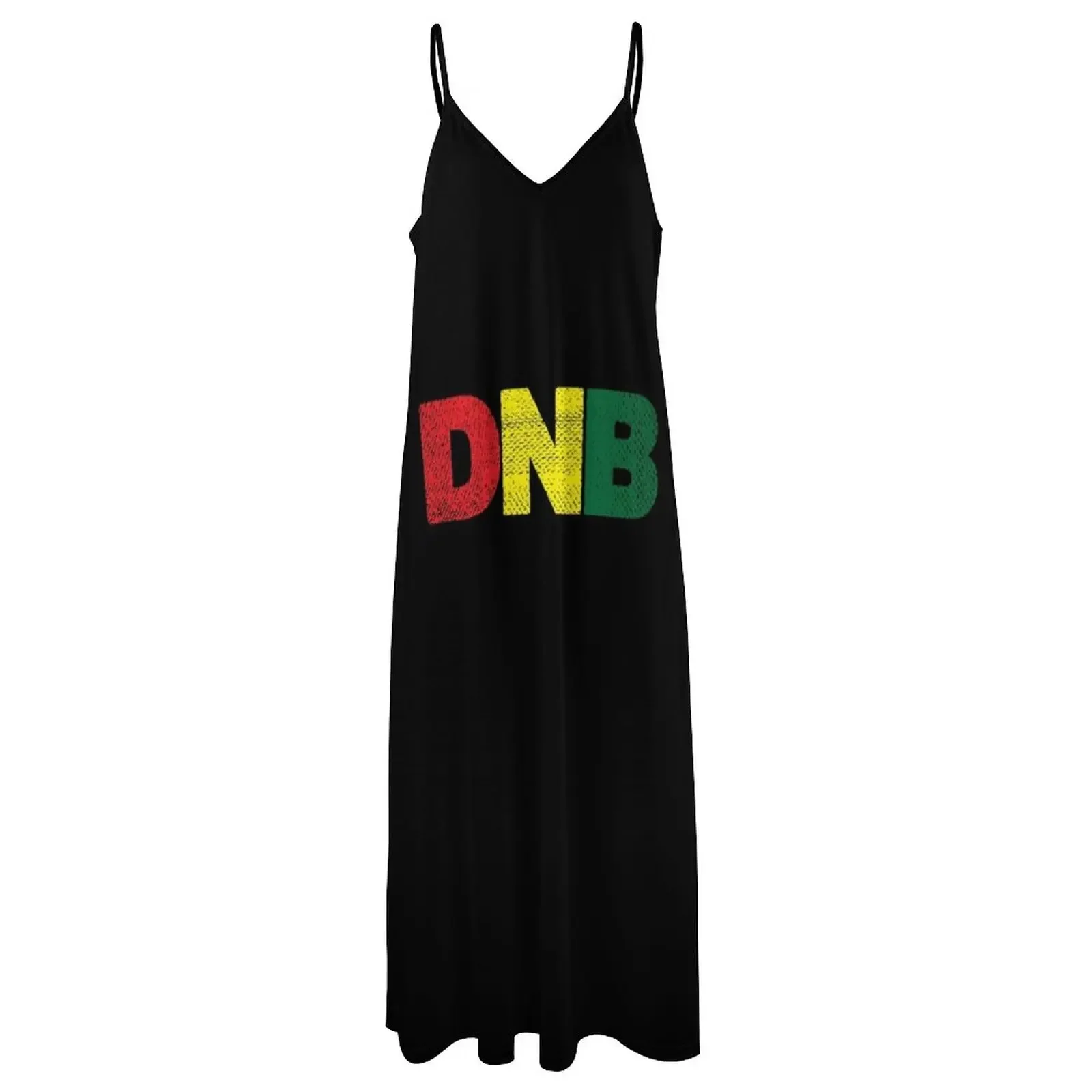 Dnb Junglist Drum N Bass Rood Geel Groene Mouwloze Jurk Zomerkleding Dames Zomer Jurk 2024