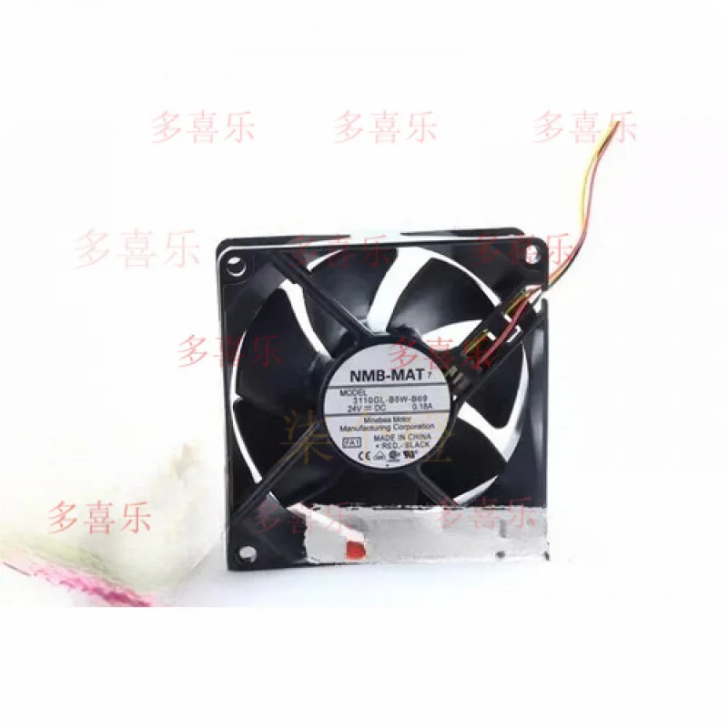 WW   for NMB 3110KL-05W-B69 8025 DC24V 0.18A 3-Wire Inverter Cooling Fan