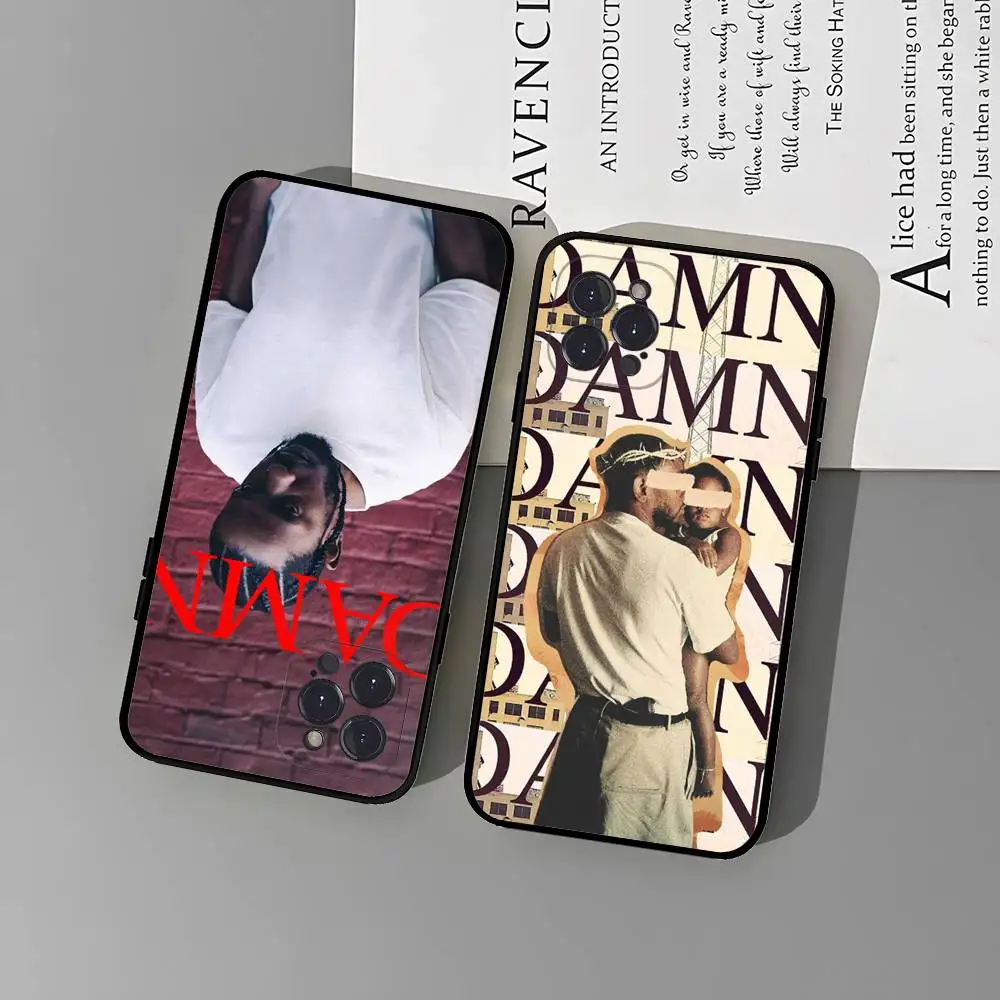 Clássico rapper k-kendrick l-amar caso de telefone para iphone 16 15 14 13 12 11 17 pro max simplicidade volta tpu caso macio