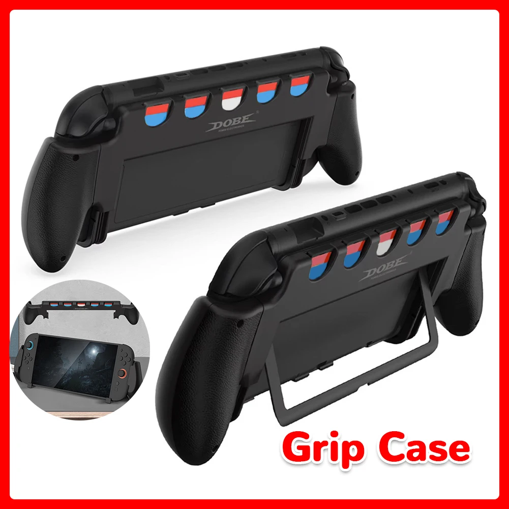 For Nintendo for Switch 2 Grip with Stand Grip Case Anti Slip Hand Grip Stand Grip Holder for Switch 2 Game Console Accessories