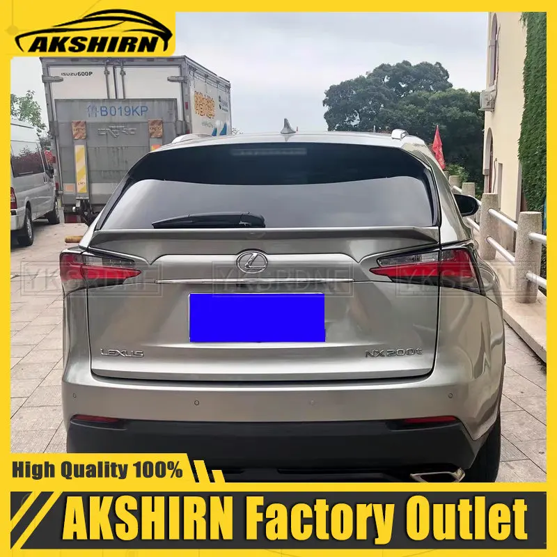 FOR Accessories Spoiler Lexus NX Series NX200/200t NX300/300h Rear Window Spoiler ABS Material Car Trunk Wing 2014 2015 2016 17