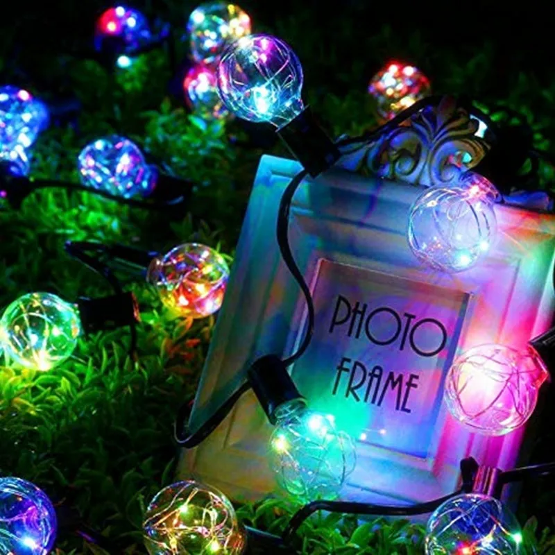 ACMESHINE 3000mAh Solar Colorful Copper Wire String Led Light Outdoor Christmas Decoration Waterproof  IP65 Holiday Fairy Lights