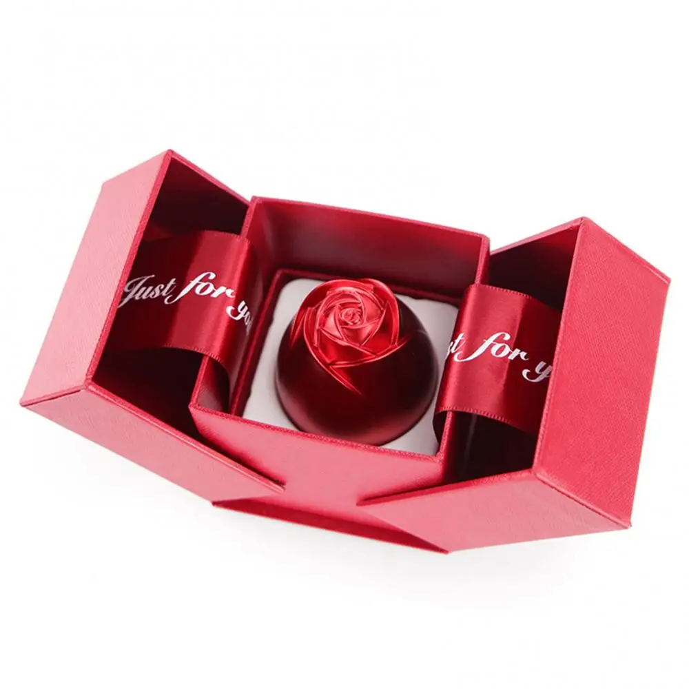 

Storage Case Jewelry Fashion Ring Box Wedding Rose Holder Necklace Display Gift