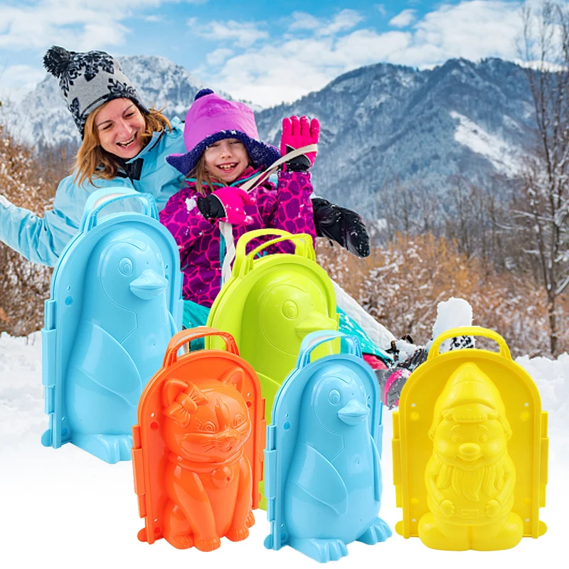 Cute Bear Duck Snowball Clip Snow Clay Ball Maker Creative Snowballs Mold Snow Shovel For Kids Outdoor Sports Snow Toys