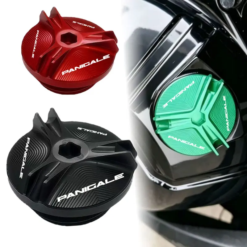 Motorcycle Engine Oil Cap Bolts Fuel Filler Cap Protection Accessories For Ducati Panigale 899 959 1299 1199 S R G V4 KN