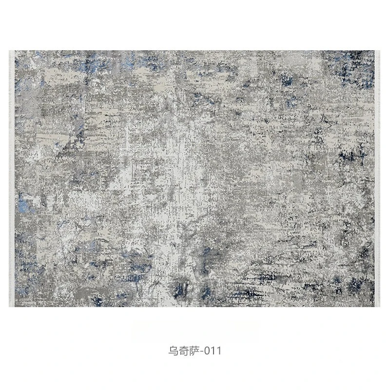 Blue Abstract Carpet Living Room Italian American Premium Light Luxury Villa Bedroom Thickened Bedside Carpet