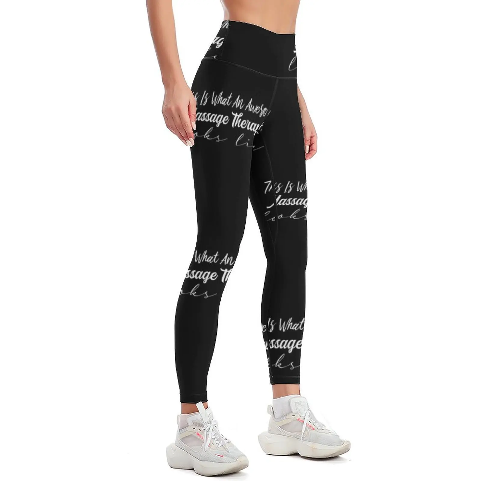 This Is What An Awesome Massage Therapist Looks Like Leggings Women's sports sports for Womens Leggings