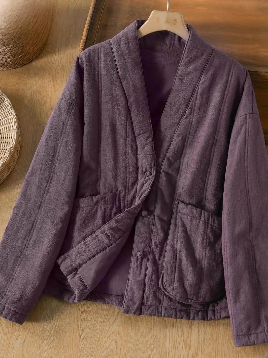 

Loose Fit Long Sve Women's Cotton Jaet Single Button Thi Warm Casual Sle Open Cardigan Large Size Faionable Versatile