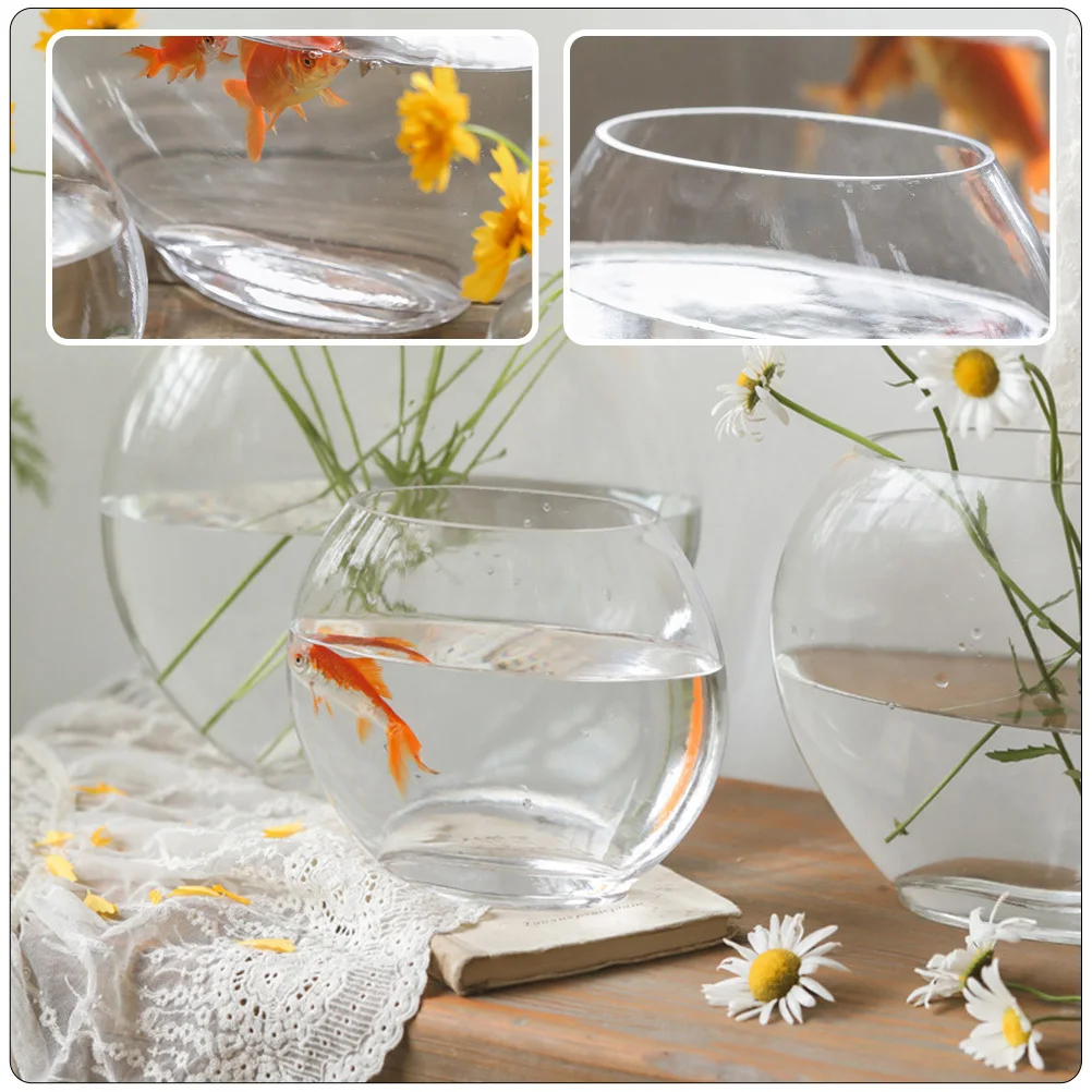 

Delicate Desktop Fish Tank Transparent Multi-Function Aquarium Stylish Home Accessory Betta Tank Fish Accessories