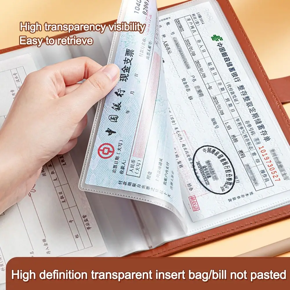 Save Money 100 Days Envelope Challenge Binder PU Large Capacity Couple Saving Money Notebook Reusable Waterproof