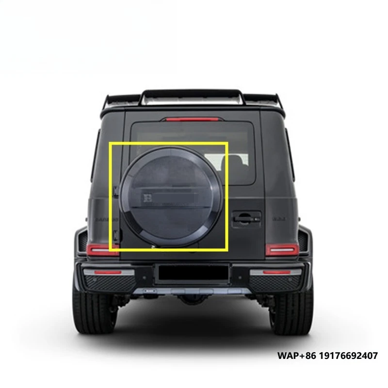 

G Class W464 W463A Dry Carbon Fiber Material Car Rear Tyre Cover Fit for G Wagon W464 G63 G500 Back Square Wheel Tire Cover